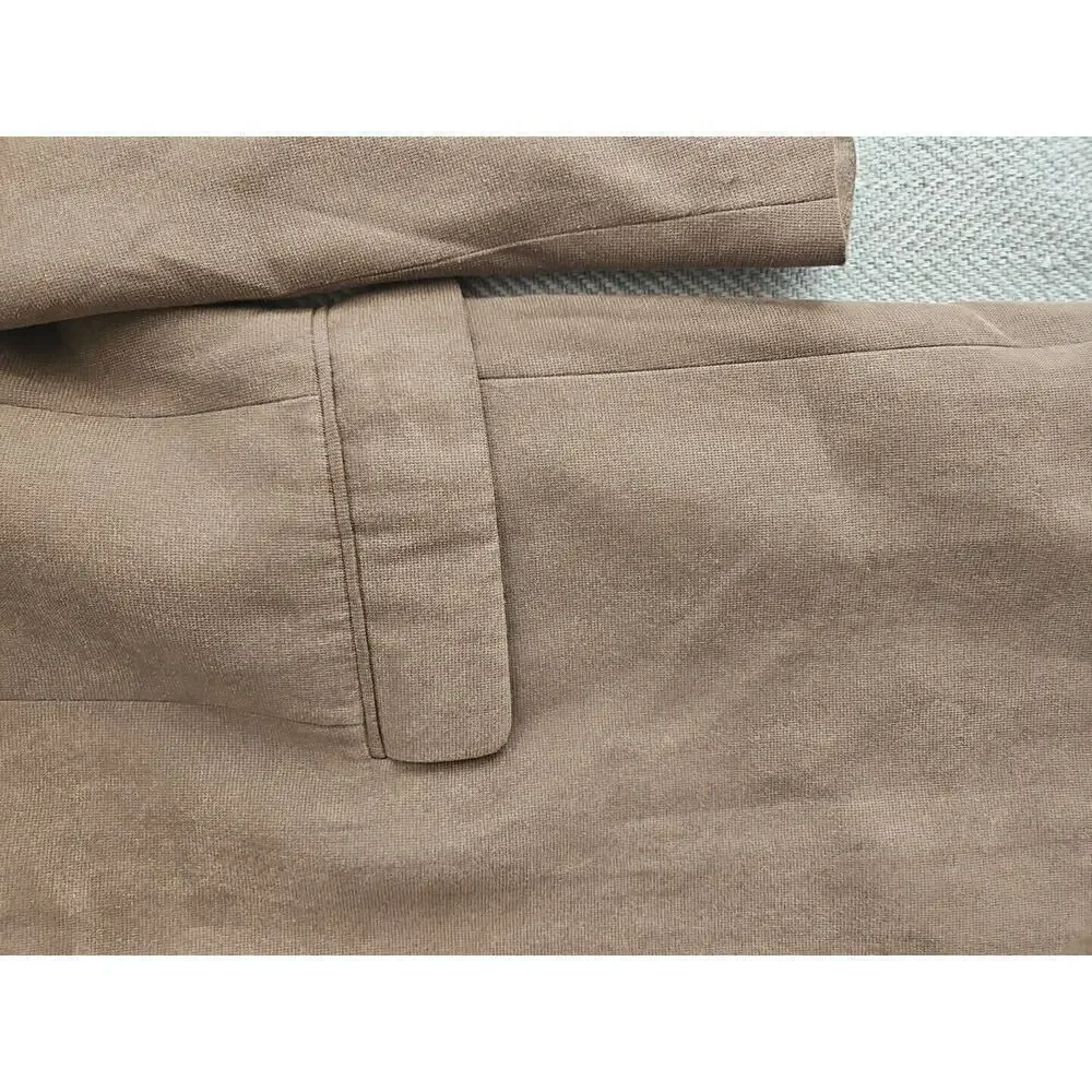 Ralph Lauren Green Label Suede Tan Sport Jacket Blazer 44R Fully Lined Grt Shape